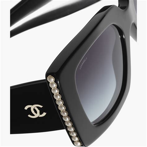 CHANEL Sunglasses: Square Sunglasses, acetate & glass 